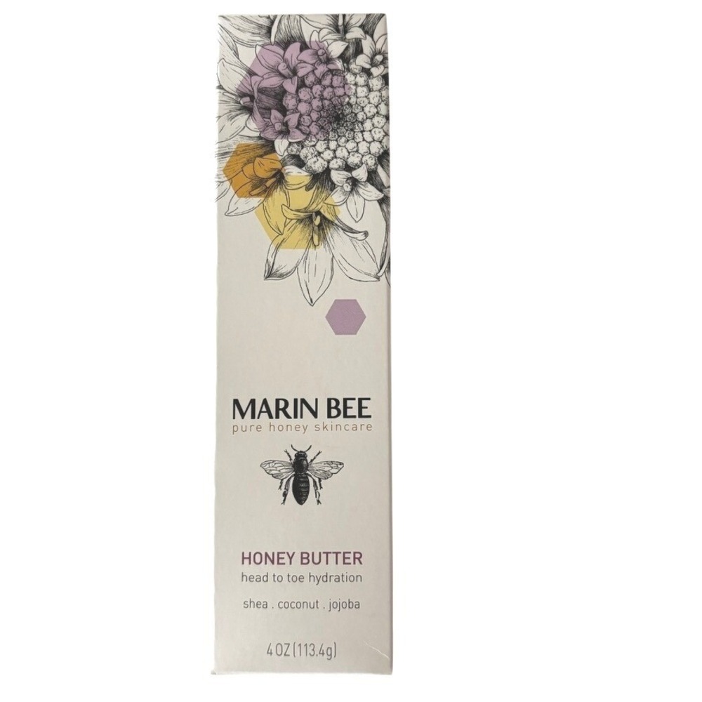 Marin Bee Honey Butter Head to Toe Hydration Shea Coconut Jojoba 4oz‎